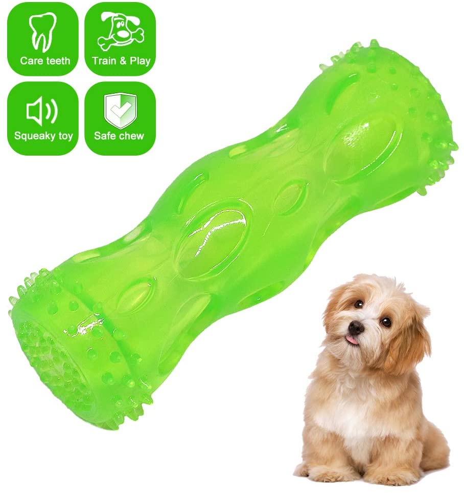  CEESC Juguete para masticar hueso de perro, limpieza de dientes y juego de puzzle para cachorro, 3 tamaños y 3 opciones de colores 