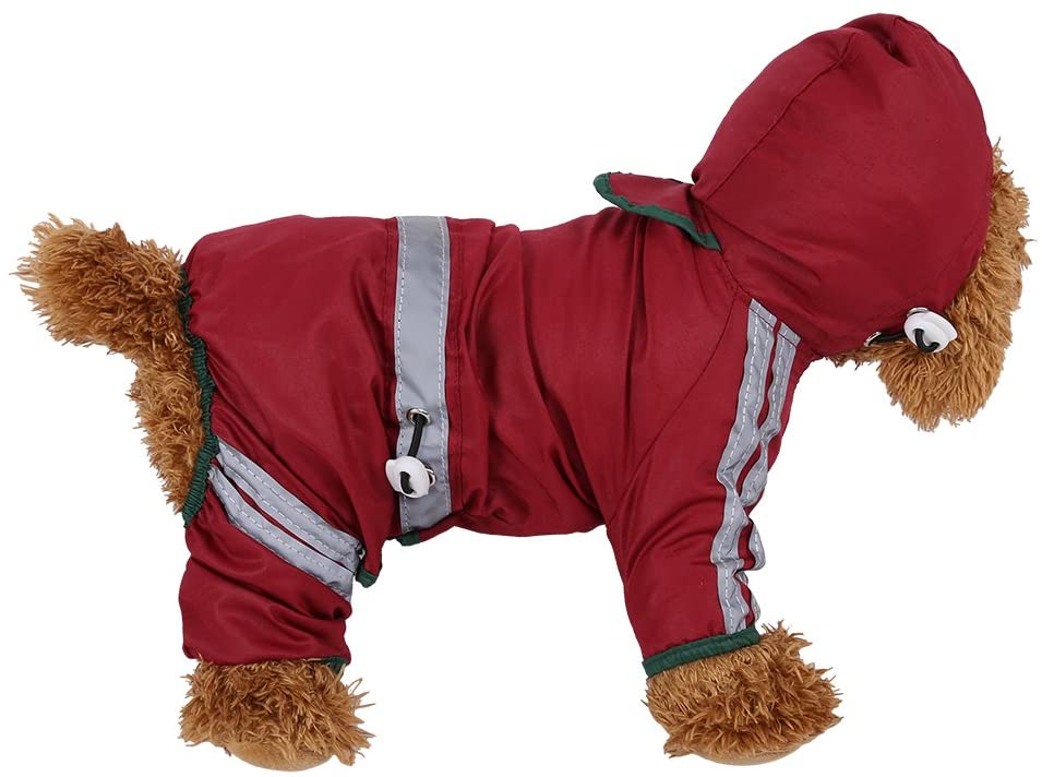  Chubasquero impermeable para mascotas, chaqueta impermeable para gatos, campana para perro, impermeable, abrigo reflectante para ropa 