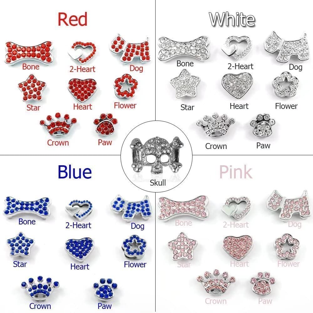  Collar de perro de Berry, de piel sintética, suave, letras y abalorios con cristales de imitación, para perros pequeños y medianos, personalizable rosado, XS(Neck 8-10.5") 