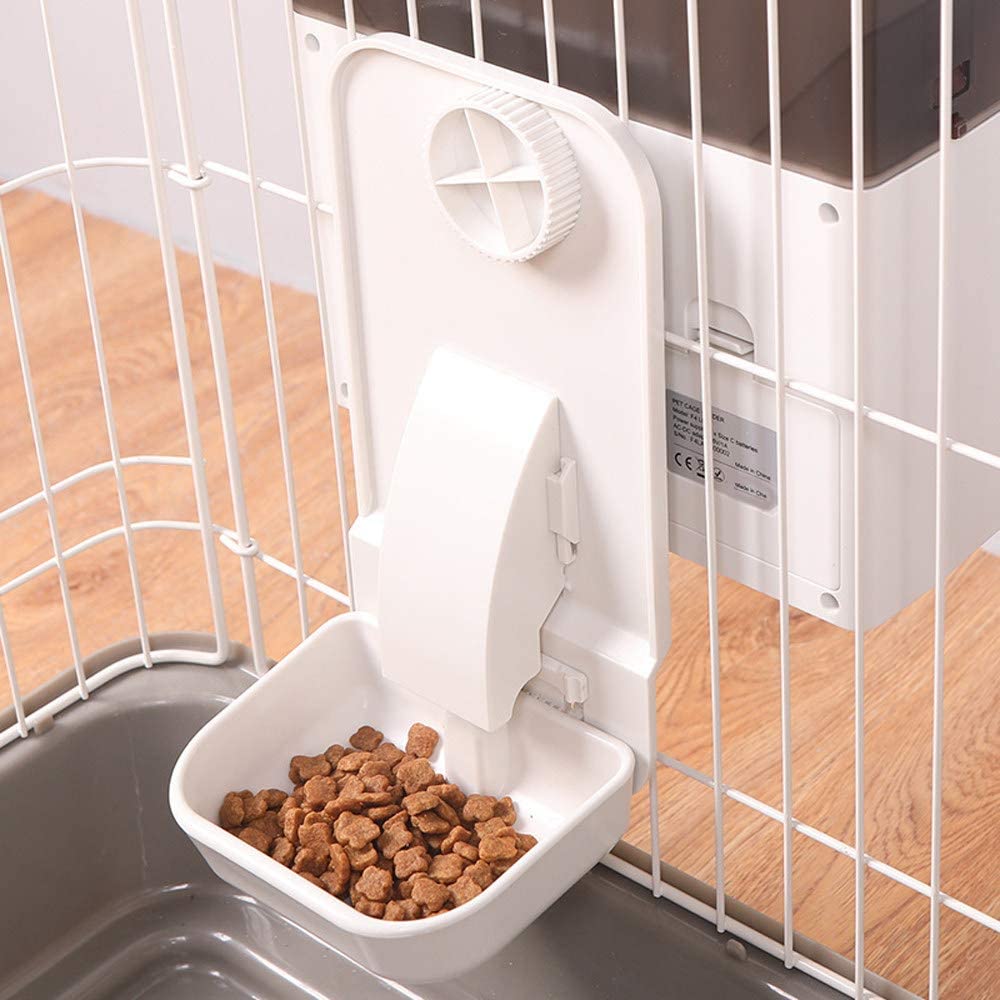  DjfLight Alimentador automatico de Mascotas para Perro Gato, automatico comedero, Máquina Colgante para la alimentación de Animales Que calcula Jaula cuantitativa máquina Mascotas Suministros 