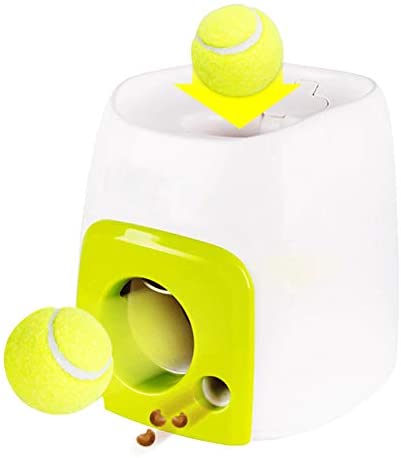  Edhua Juguete automático del Perro del Lanzador de la Bola de los alimentadores,máquina Que Lanza interactiva de la Pelota de Tenis para los Perros 