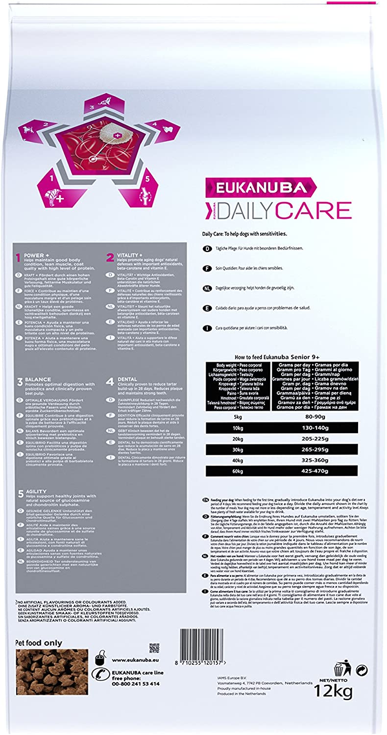  Eukanuba Daily Care Edad avanzada 9+ [12 Kg] 