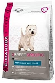  Eukanuba West Highland White Terrier - Comida para perros adultos (2,5 kg, 4 unidades) 