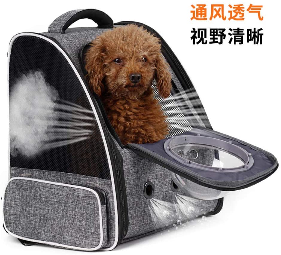  Fuqiang Mochila para Mascotas Bolsa para Mascotas cápsula Espacial para Gatos Bolsa para Perros Jaula Bolsa para Gatos-Orange_Four Piece Set Bolsa de Viaje para Perros 