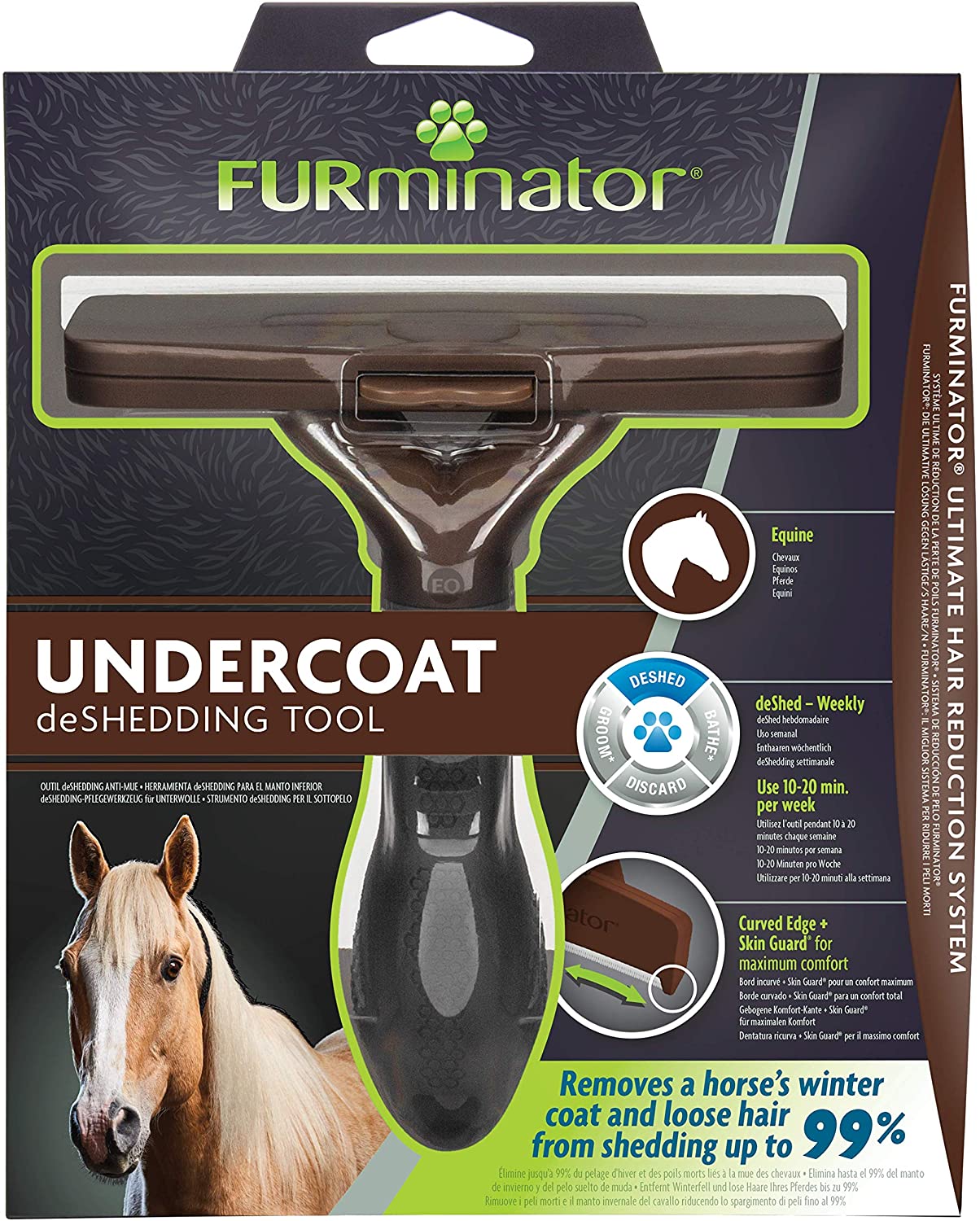  FURminator® Undercoat deShedding Tool para caballos 