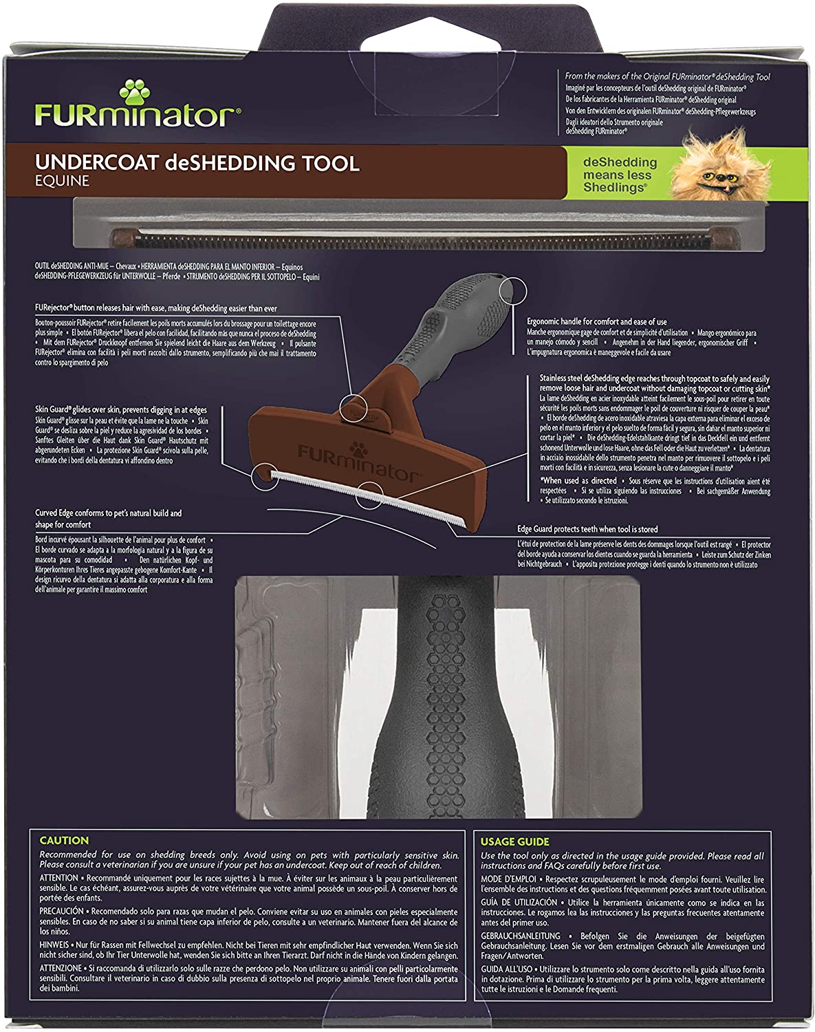  FURminator® Undercoat deShedding Tool para caballos 