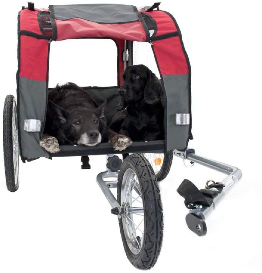  Globetrotter - Remolque de Bicicleta para Perro con Kit de Jogging para Correr 