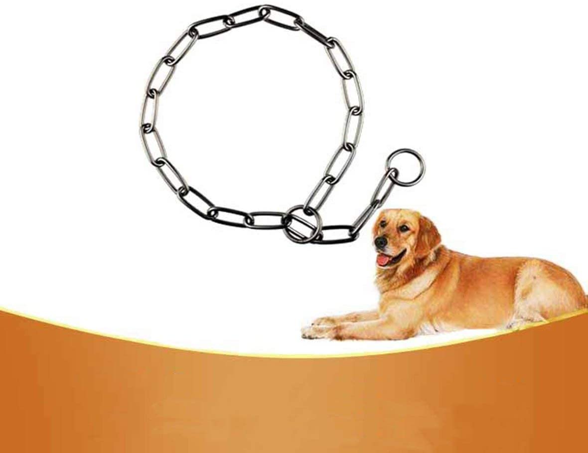 Heaviesk Collar de Cadena Resistente del Animal doméstico del Collar de Cadena de la obstrucción del Perro del Acero Inoxidable del Deber para el Pitbull, mastín, Dogo, Razas Grandes 