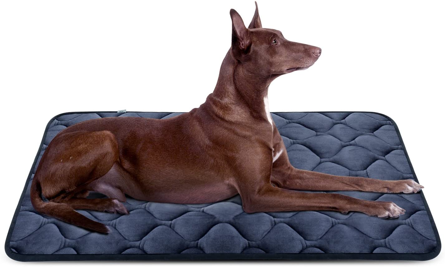  Hero Dog Cama Colchoneta Perro Grande Lavable L, Cojines para Mascotas Antideslizante Vellón Almohadilla Suave 107x70 cm 