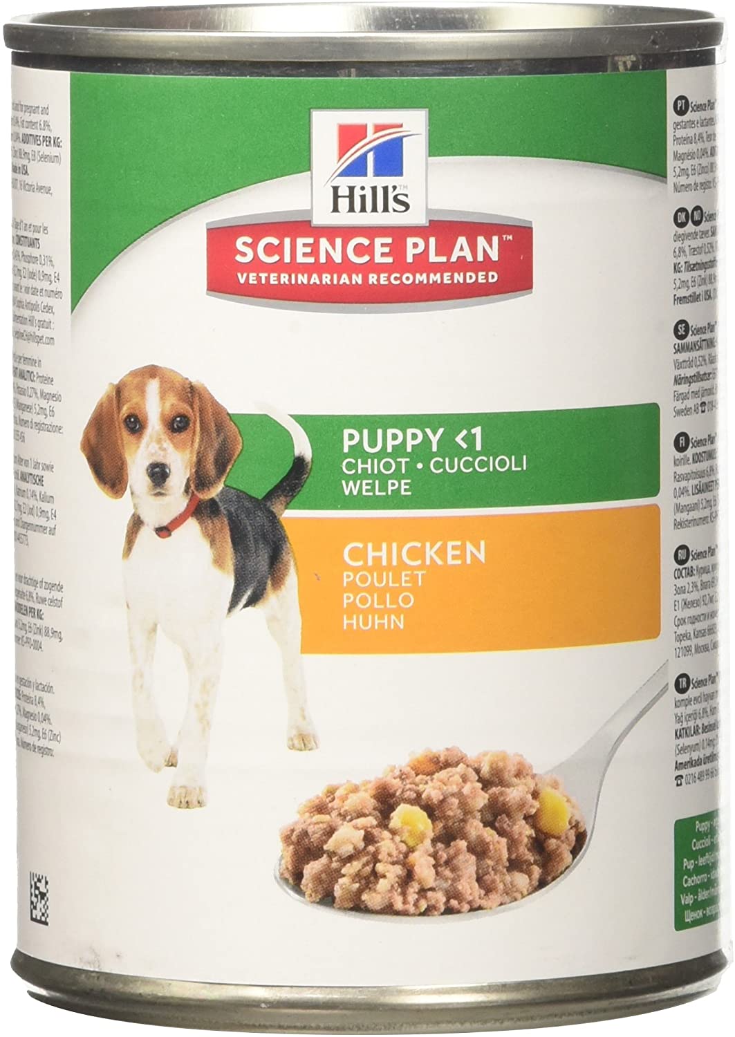  Hills Pet Nutrition S.L. SP Canine Puppy Pollo 12 Latas / 370Gm 8036M Hills 5000 g 