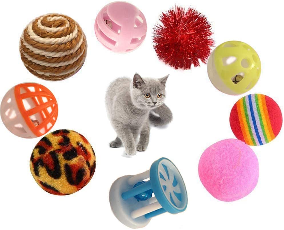  IvyLife Juguetes para Gatos Juguete Interactivo con Plumas para Gatos, Juguete Conjunto para Gatitos Cat Kitty, Herramientas de Entrenamiento de Gatos - 16 Piezas 