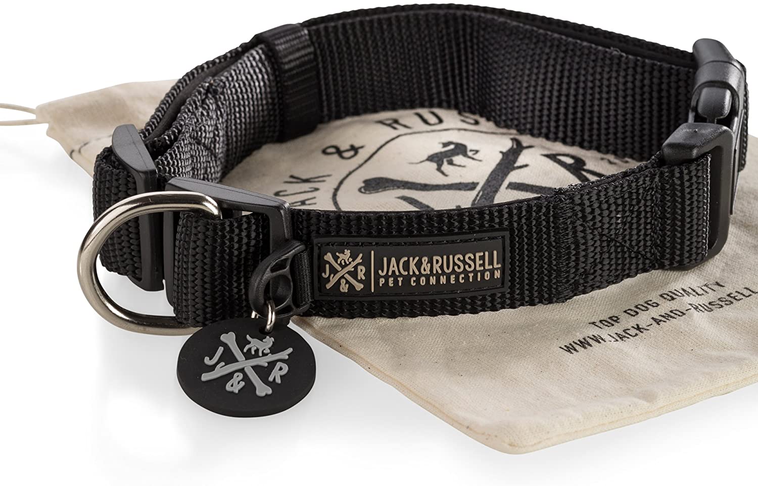  Jack & Russell - Collar para perro, acolchado de neopreno, varios tamaños y colores 