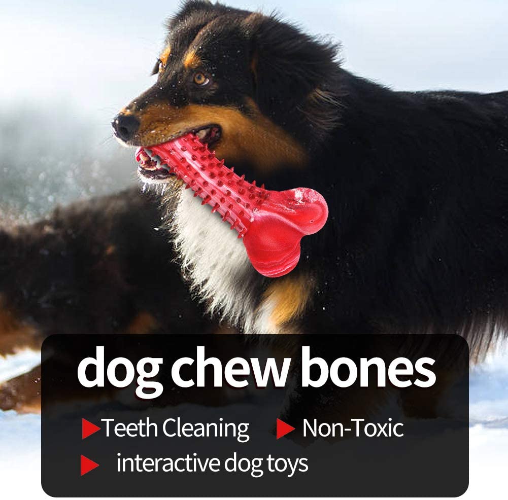  Juguete para perros masticando dientes de juguete interactivos masticando entrenamiento de coeficiente intelectual mordida suave caucho natural cachorros pequeños y medianos 