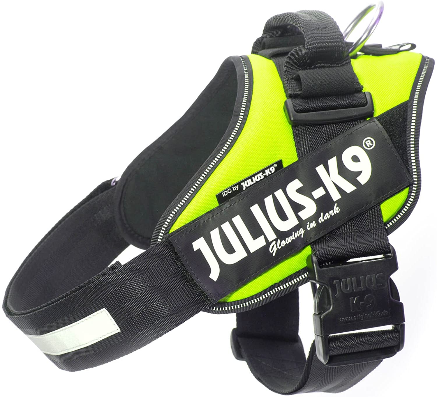  Julius-K9 16IDC - Power Harness, Multicolor (Verde Neón), 63-85 cm 
