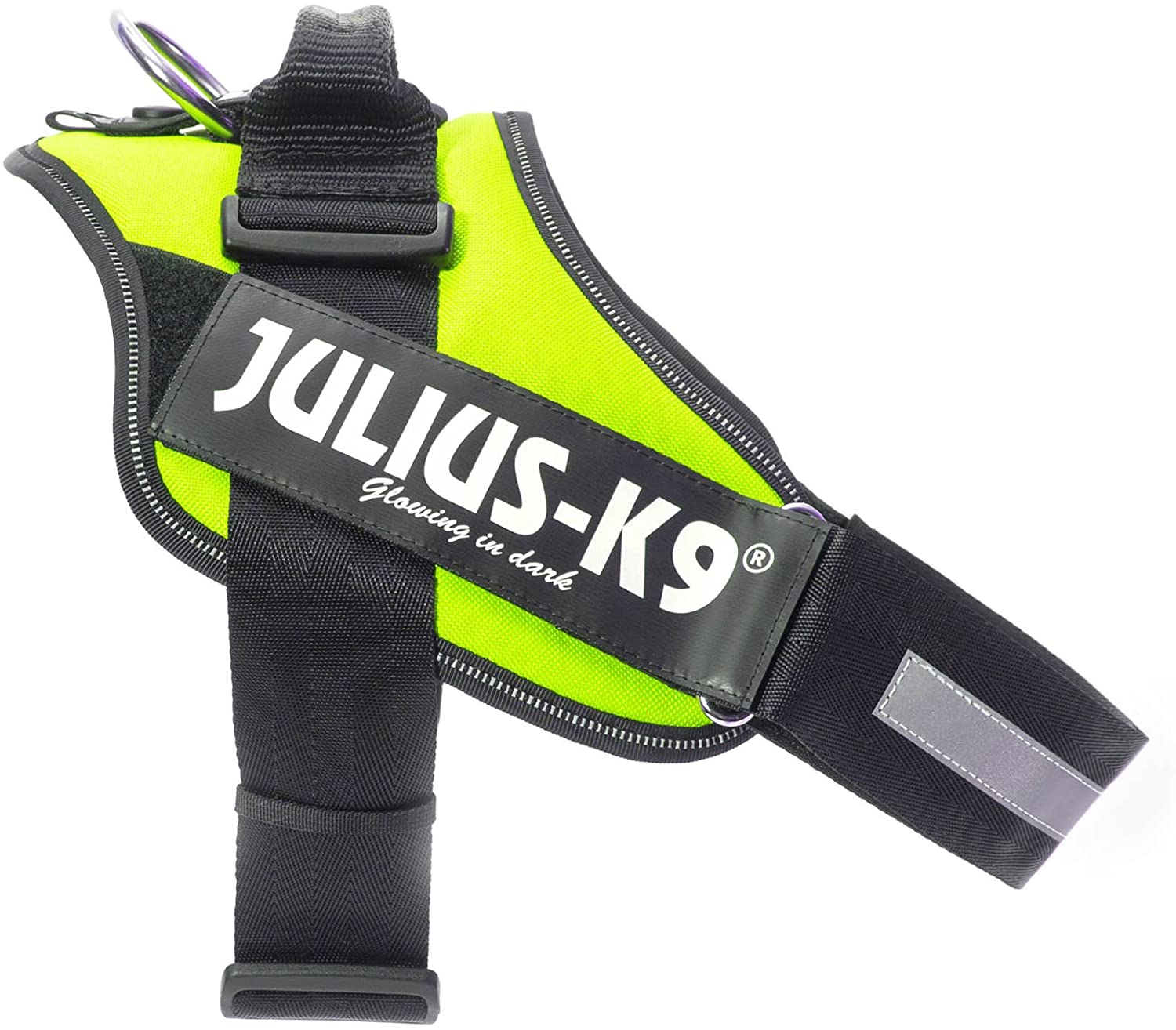  Julius-K9 16IDC - Power Harness, Multicolor (Verde Neón), 63-85 cm 