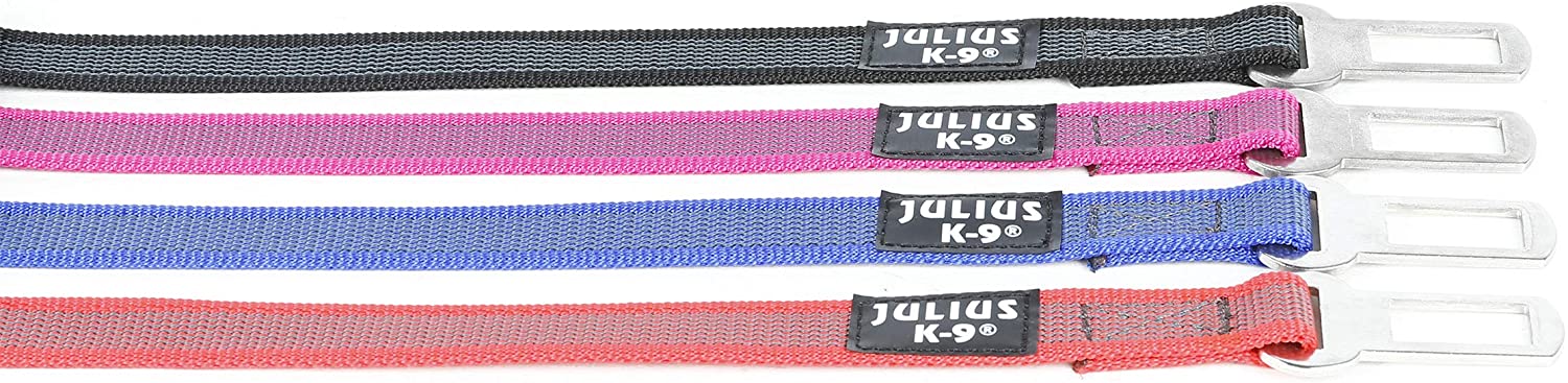  Julius-K9 16SGA-P-1 Conexión del Cinturón de Seguridad, 1, Negro y Gris 