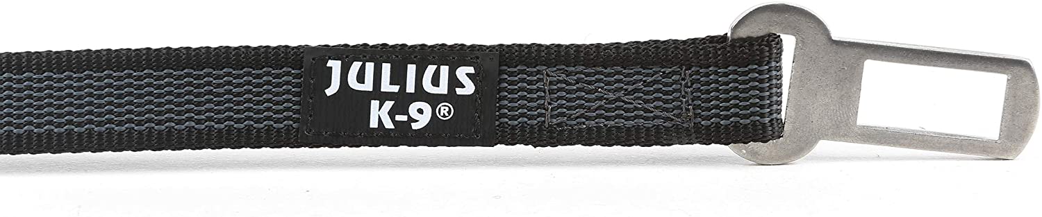  Julius-K9 16SGA-P-1 Conexión del Cinturón de Seguridad, 1, Negro y Gris 