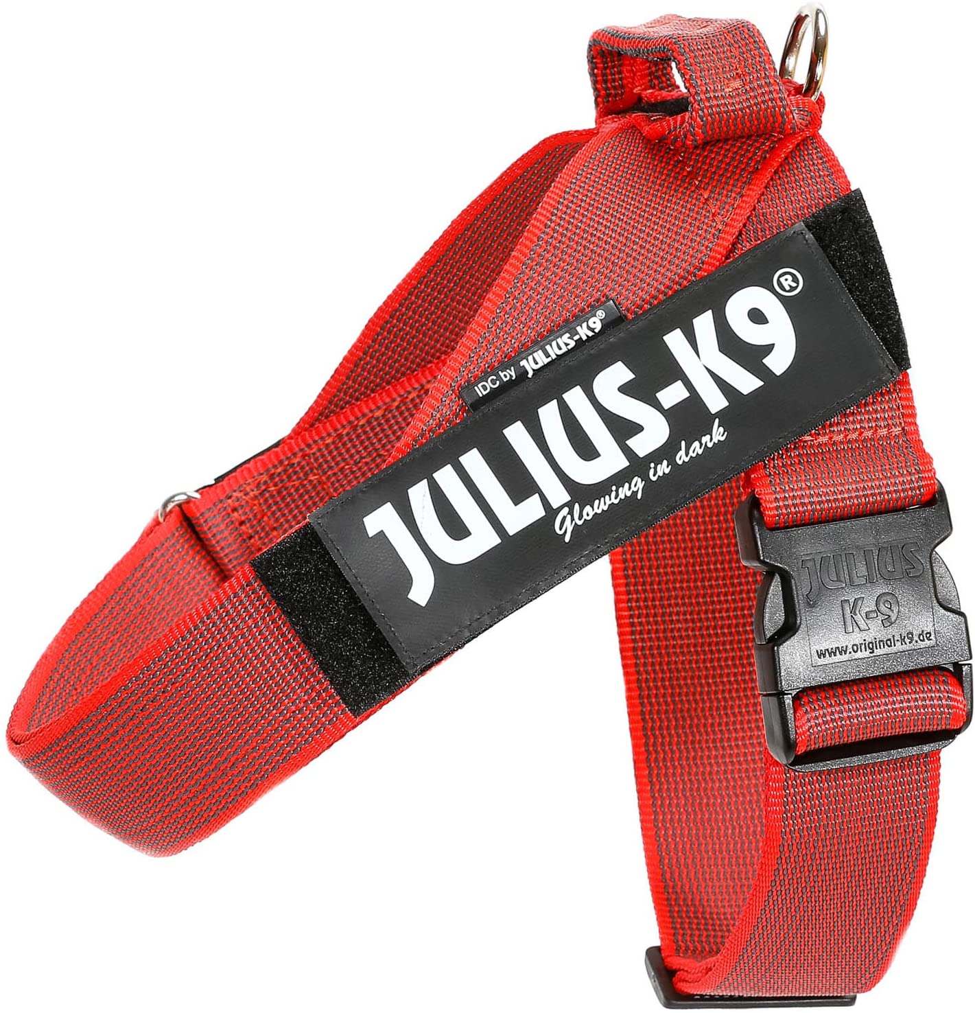  Julius-K9 Arnés de Correa Color & Gray, Talla: 2, Rojo-Gris 