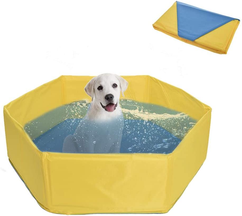  Kapokilly Piscina para Perros, Mascota Plegable más Grande para Perros Gatos Piscina para niños Cachorro Piscina para Nadar 