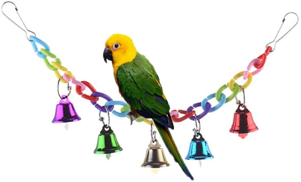 Keersi Columpio Colorido con Campanas para pájaros 
