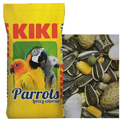  KIKI Comida para Loros y Cotorras MIXTURA de Frutos Secos, Cereales y Verduras - Saco 15 kg - Ref: 220 