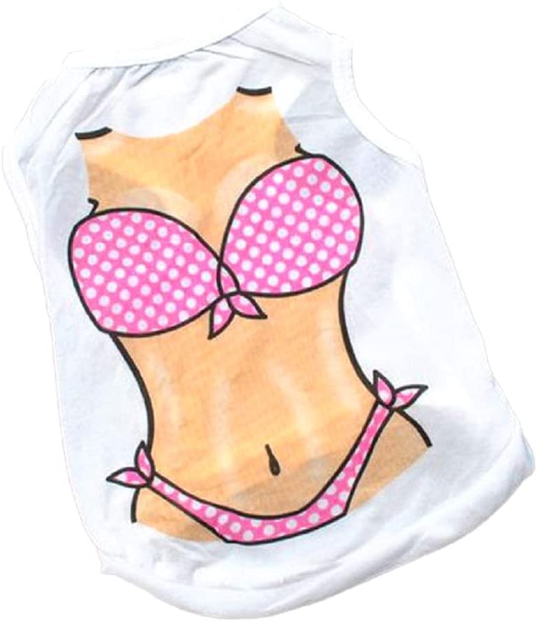  KIRALOVE Disfraz de Bikini Estampado - Calzoncillos - Playa - mar - Perro - XS - Disfraces - Carnaval de Halloween - Idea de Regalo Original 