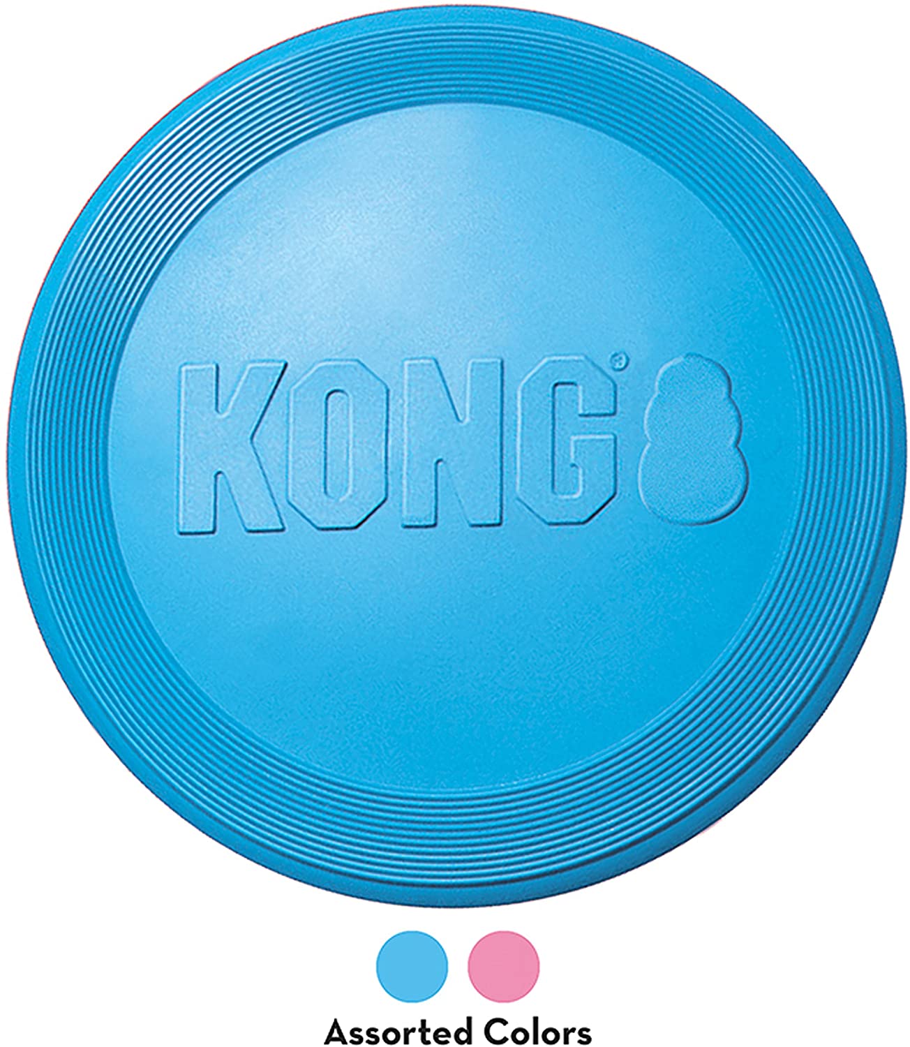  KONG - Puppy Flyer - Disco volador de caucho para dentición - Cachorro mini (varios colores) 