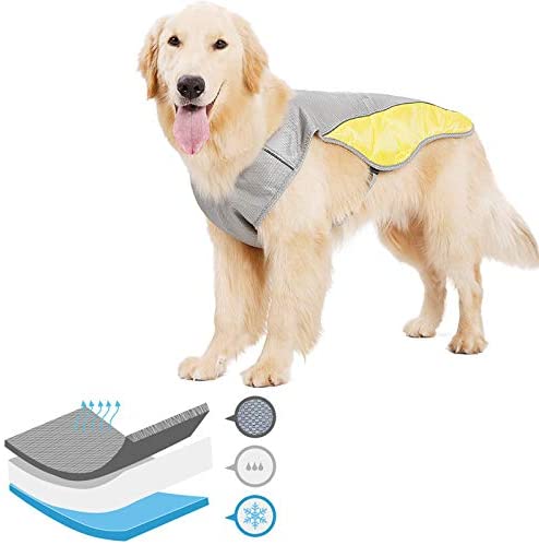  Lefang Chaleco refrigerante Chaqueta para Perro Bulldog Pet Cooling Vest 