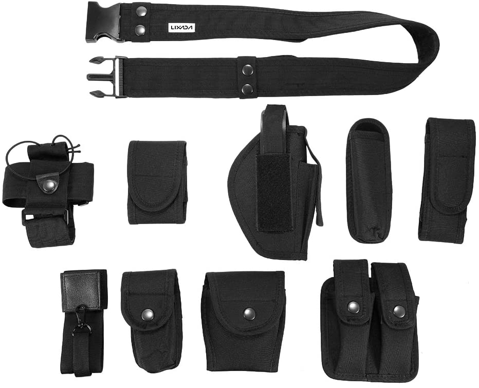  Lixada Cinturón Táctico de Ajustable Nylon Militar Utilidad Correa Kit Guardia de la Policía de Seguridad Formación 