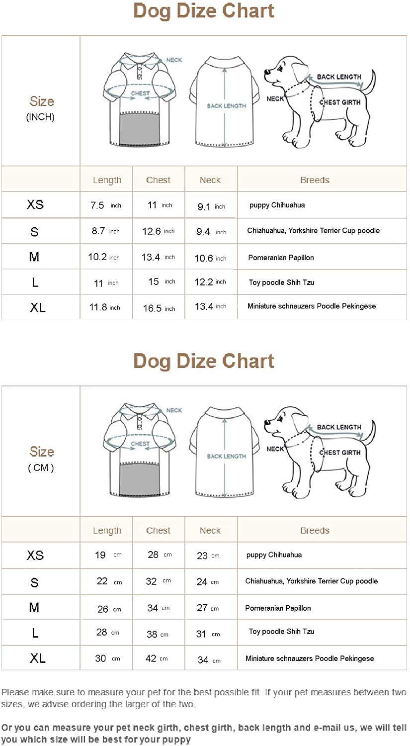  Longlongpet 2019 - Vestido de perro deportivo para perros en miniatura, tamaño pequeño, 100% algodón, 18 colores 