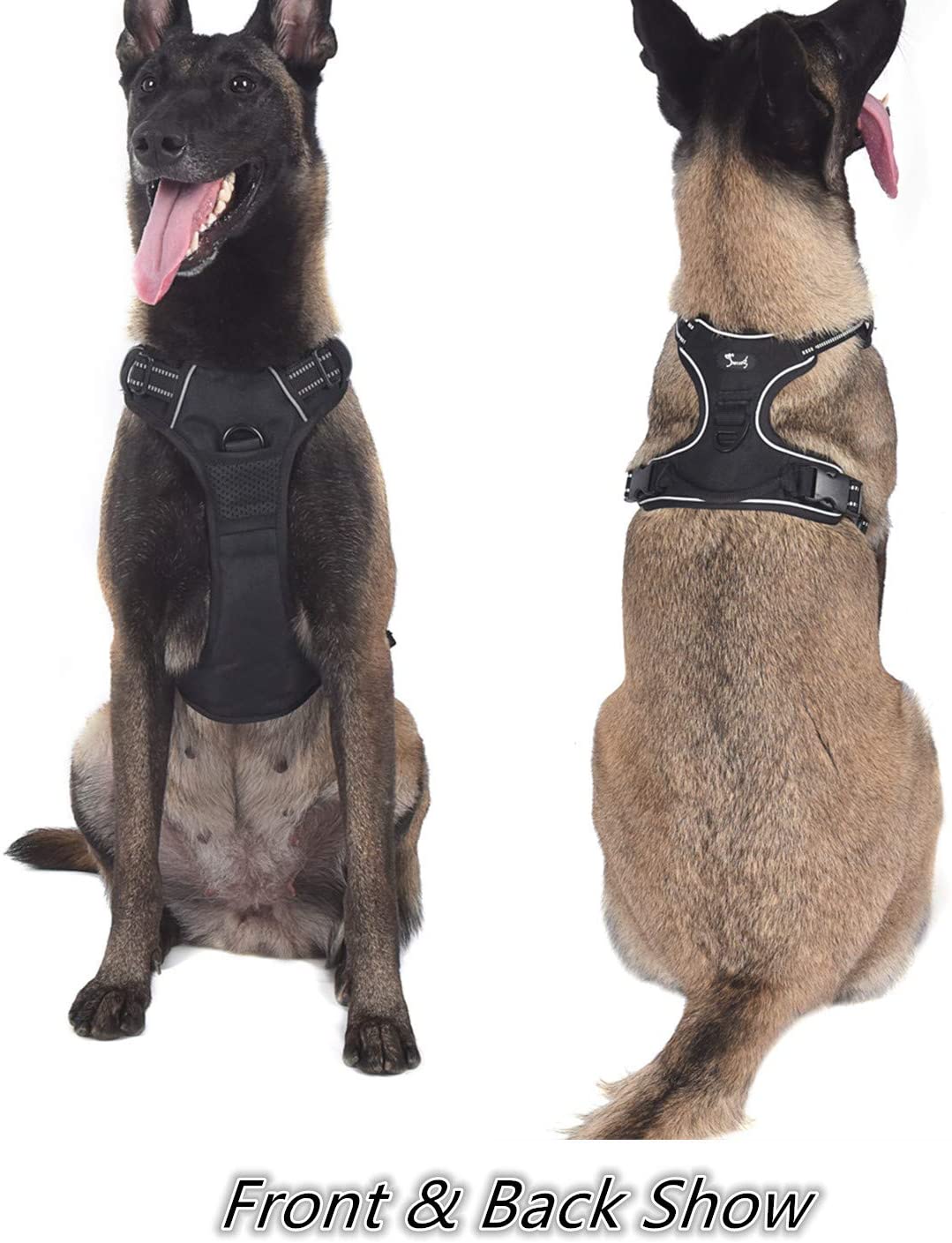  Louvra Arnés del Perro Antitirones Básicos Adjustable de Nylon, Reflectante para Las Actividades al Aire Libre 