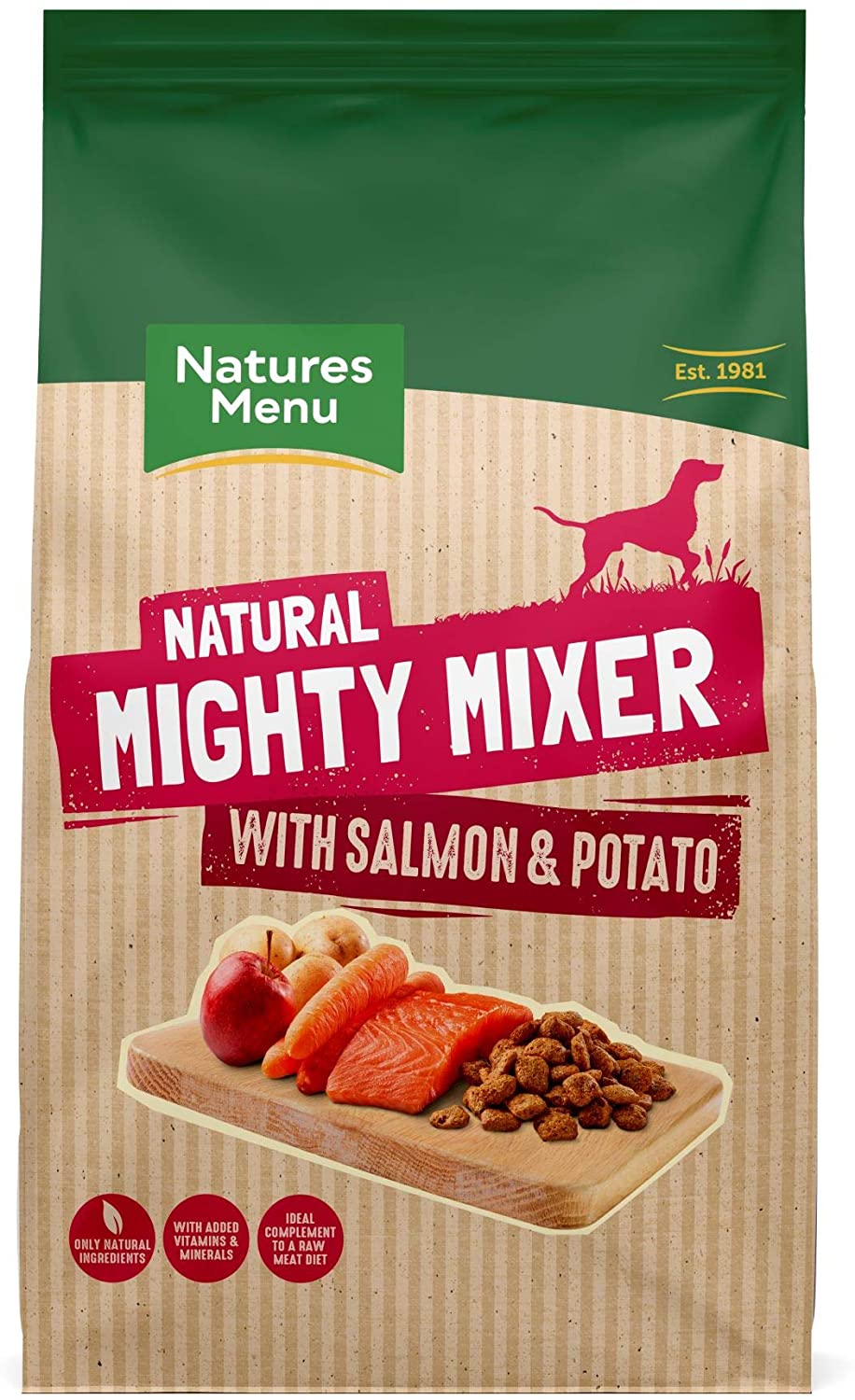  NATURES MENU Mighty - Mezclador con salmón y Patata 