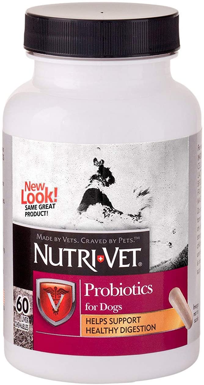  Nutri-Vet masticación Blanda probiótico para Perros, 60 Unidades 