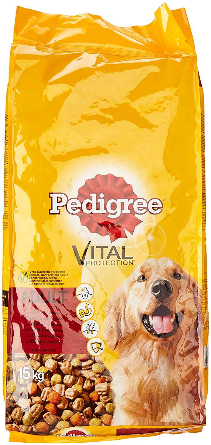  PEDIGREE - Pienso para Perros Vital Protection Adulto Buey 15 kg 