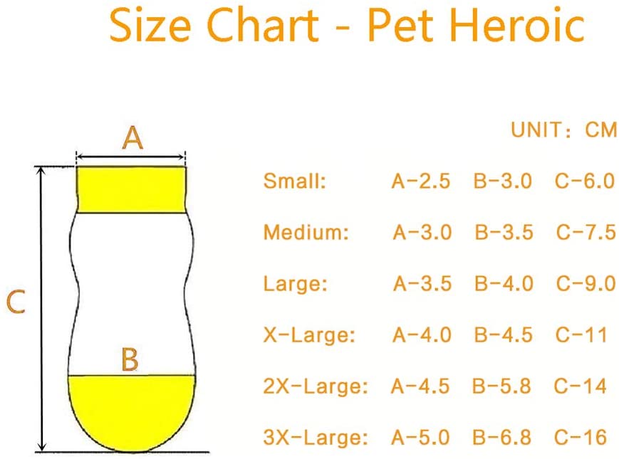  Pet Heroic 6 tamaños Calcetines Antideslizantes para Perros Gatos, Protectores de Patas para Perros Gatos, Control de tracción para el Uso en Interiores, Ajuste para Perros Extra pequeños a Grandes 