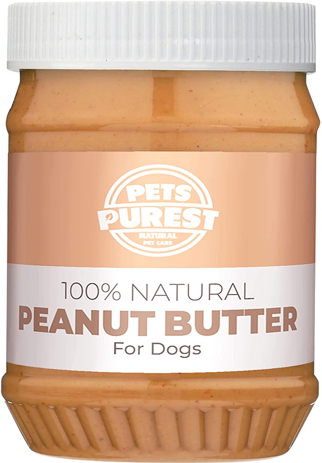  Pets Purest Manteca de maní 100% Natural para Perros (sin azúcar agregada, Sal o xilitol) sin Aceite de Palma, Trigo y Gluten (Fuente Saludable de proteínas) 