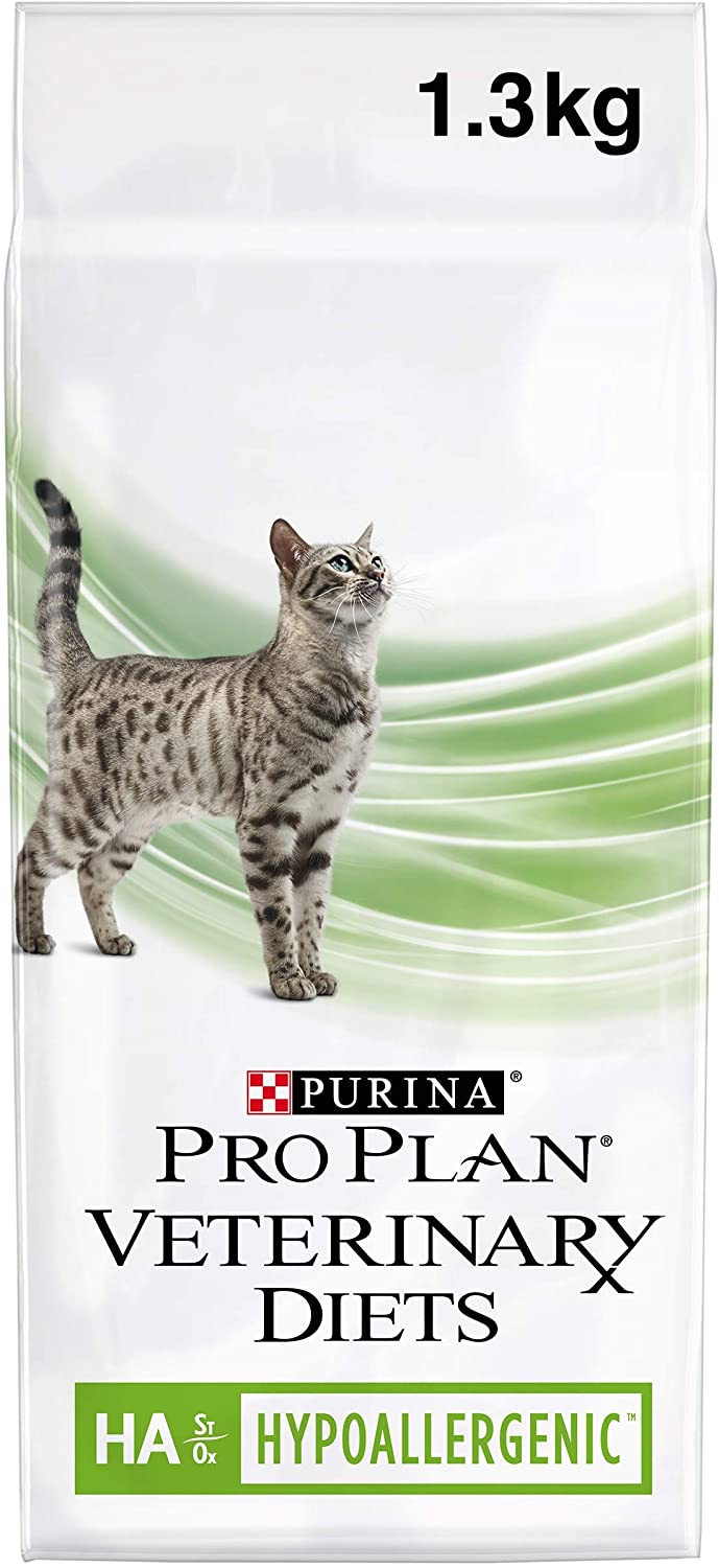  Purina Pro Plan Vet Feline Ha Pienso Hipoalergénico para Gatos Alérgicos o Intolerantes 1,3 kg 