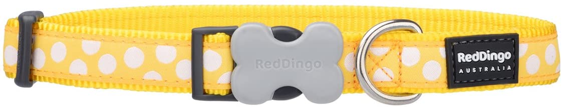  Red Dingo GmbH Spots - Collar para perro , Amarillo, S 