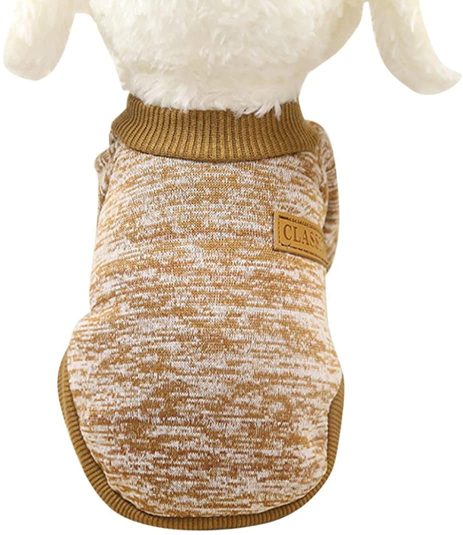  RETUROM Ropa para Mascotas, Ropa de Abrigo suéter de Lana Caliente para Mascotas Cachorro de Perro 