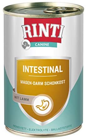  Rinti Canine Intestinal Cordero, 6 Pack (6 x 400 g) 