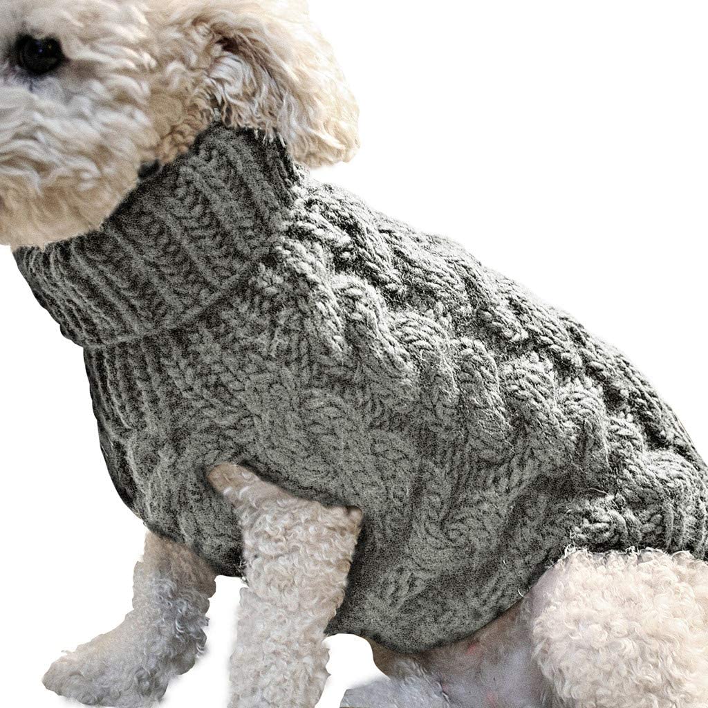  Ropa de Gato Perro YEZIA Suéter Pullover Ropa de Invierno para Perros Pequeños Chihuahua Cachorro Camisetas Tops Chaqueta Ropa para Mascotas Ropa de Punto Perros 