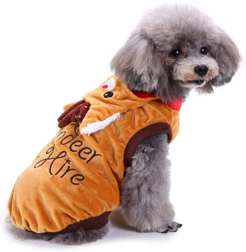  Ropa para Perros YEZIA Camisetas Productos para Mascotas Pequeños Perros Suministros Gato Ropa de Mascotas Bordados de Letras Sudadera Cálida Chaqueta con Capucha Informal 