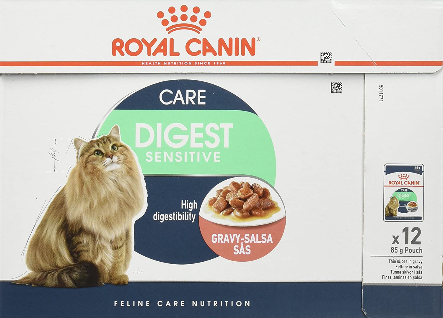  Royal Canin C-58397 Diet Feline Digest Sensitive - 85 gr, pack de 12 