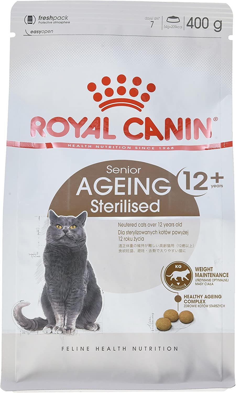  Royal Canin Comida para gatos Sterilised +12 4 Kg 