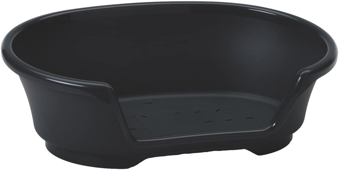  SAVIC Acogedor plástico Perro Cama, 55 cm, Color Negro 