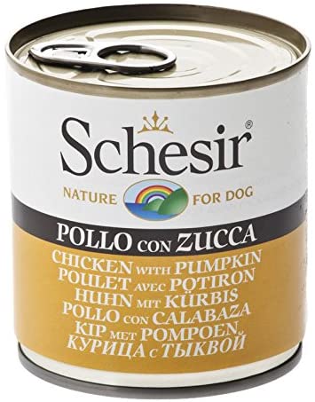  Schesir Comida para Perros Dog mojada con Pollo/atún y Verduras en Diferentes variedades, Ingredientes Naturales, 16 latas x 285 g 