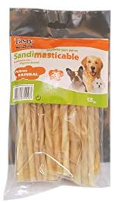  Snack Palitos Masticables Naturales para Perros Tasty SanDimas - Bolsa 25 uds (125 gr). 