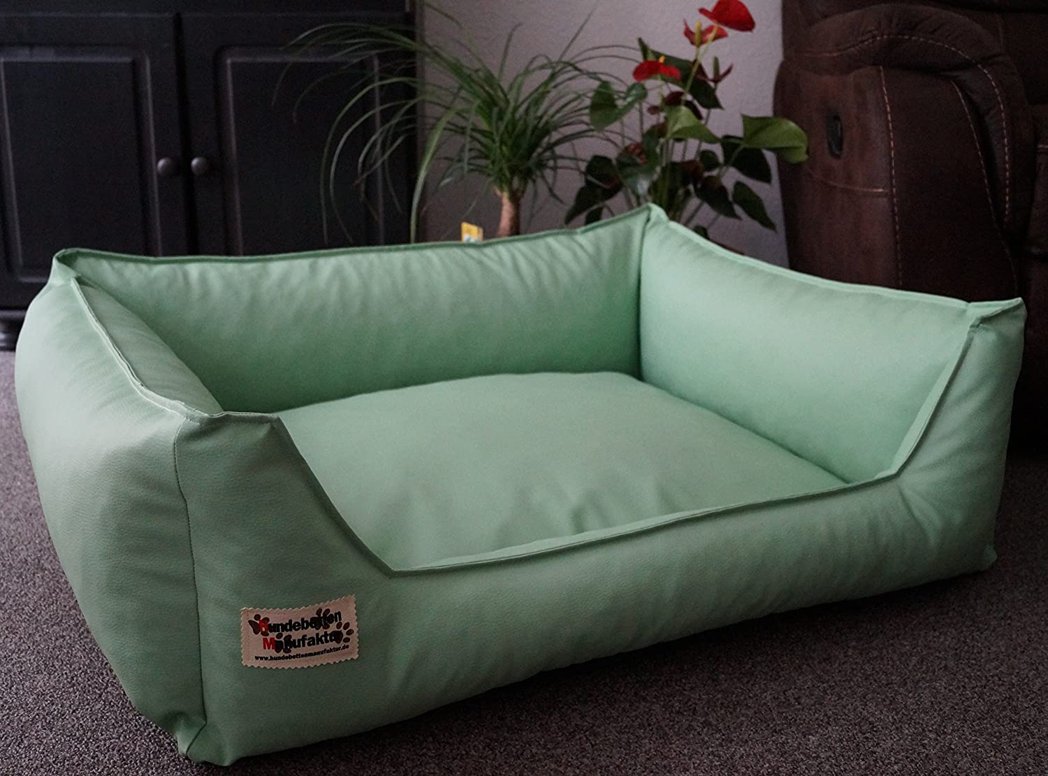  Sofá cama de piel sintética perros Acceso 105 cm X 80 cm 