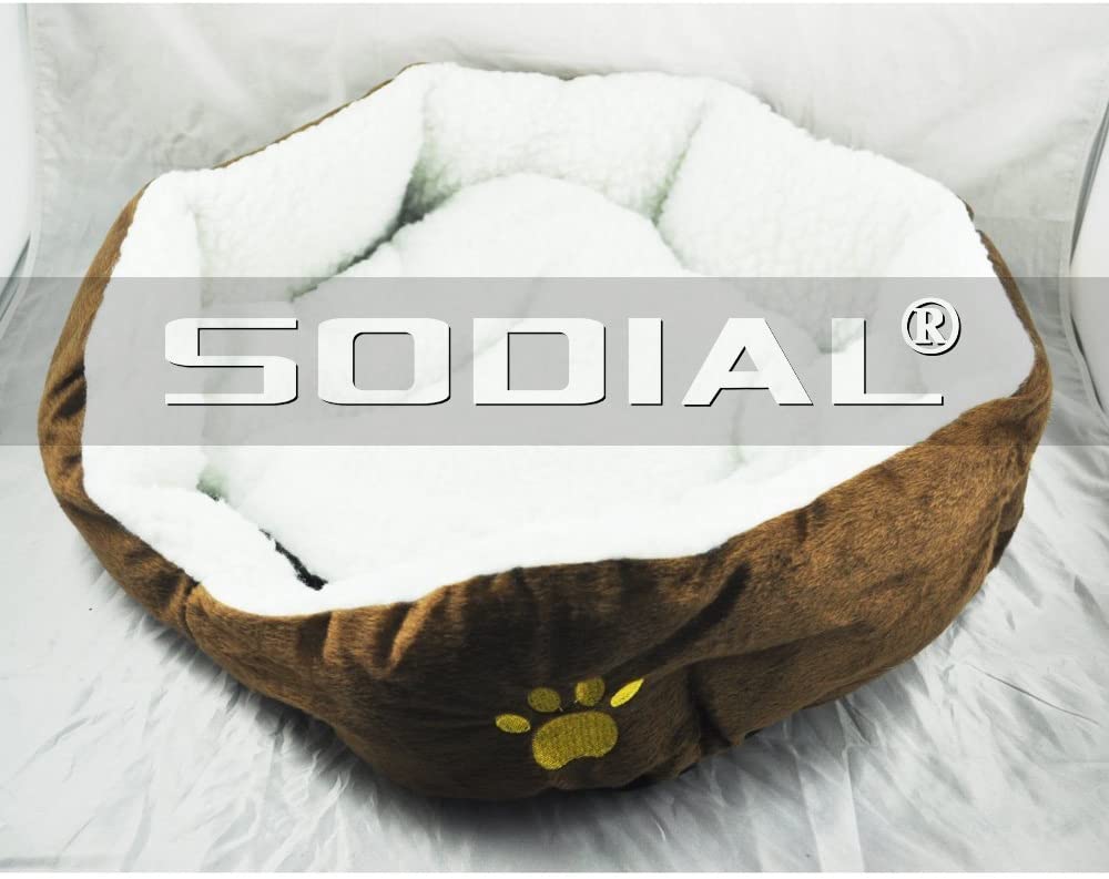  TOOGOO (R) Cama + Sofa Cojin Caliente Comodo para Perro Gato - Color Marron 