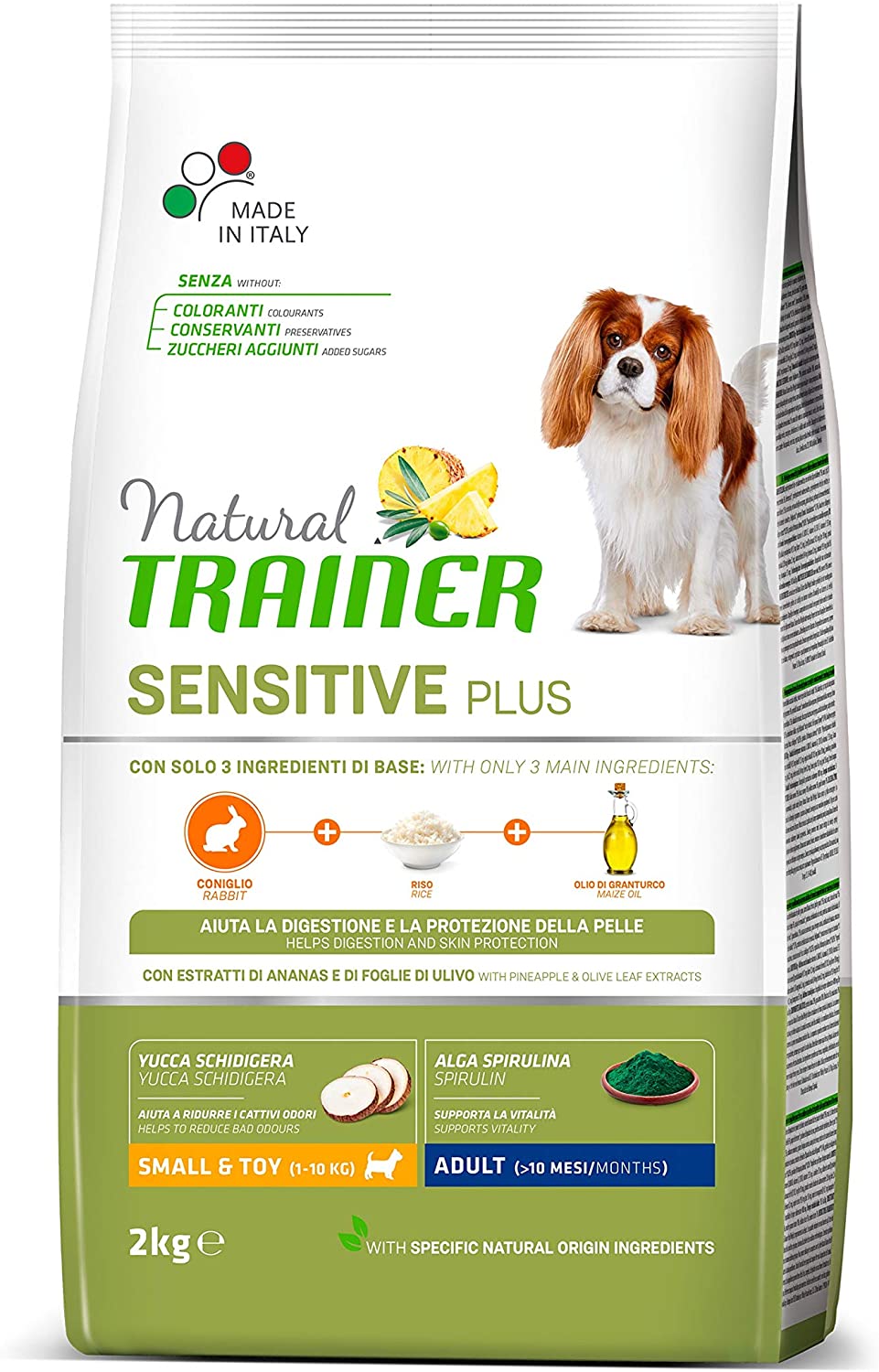  Trainer Sensitive No Grain SmallToy Adult con Conejo, piseles, Aceite, 2000 g 